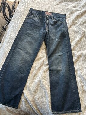 Levi's The Original Jeans Men's Straight-Leg Jeans in Dark Blue Fade